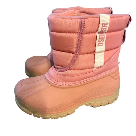 OshKosh B’gosh Pink Winter Snow Boots Girls Size 10 - Picture 3 of 6